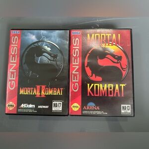 Mortal Kombat Sega Genesis Game Set